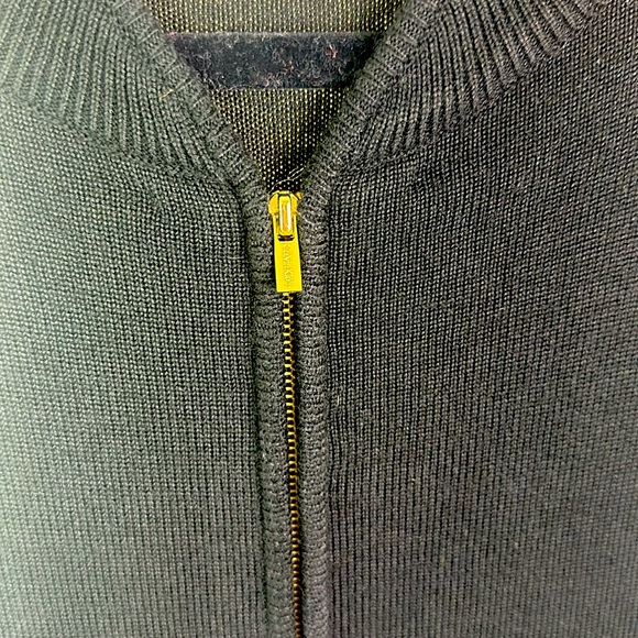 Calvin Klein Black Knit Dress with Gold Zipper, Size XL - Picture 6 of 14